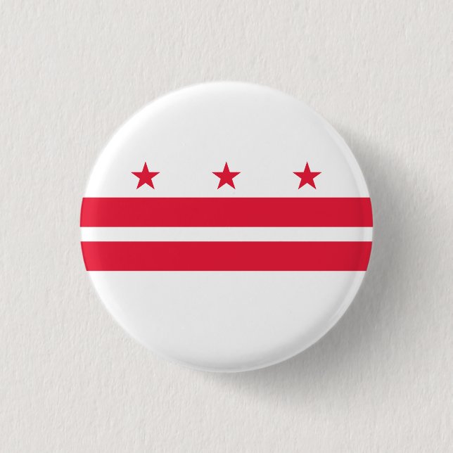 Washington DC State Flag Button (Front)