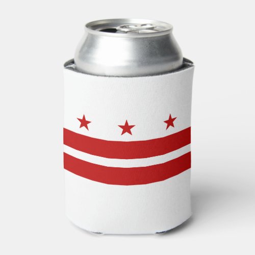 Washington DC State Flag Can Cooler