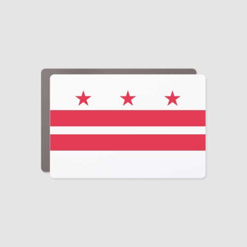 Washington DC State Flag Car Magnet