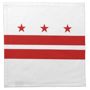 Washington DC State Flag Cloth Napkin