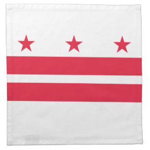Washington DC State Flag Cloth Napkin