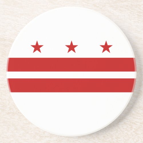 Washington DC State Flag Coaster