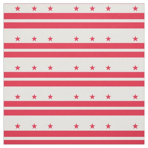 Washington DC State Flag Fabric