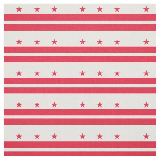 Washington DC State Flag Fabric