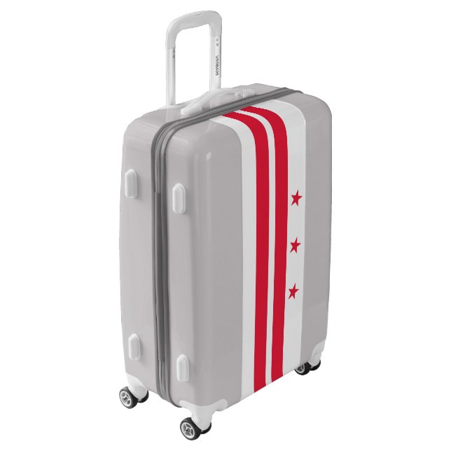 Washington DC State Flag Luggage (Rotated Left)