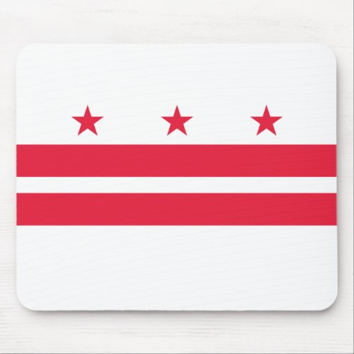 Washington DC State Flag Mouse Pad