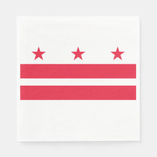 Washington DC State Flag Napkins