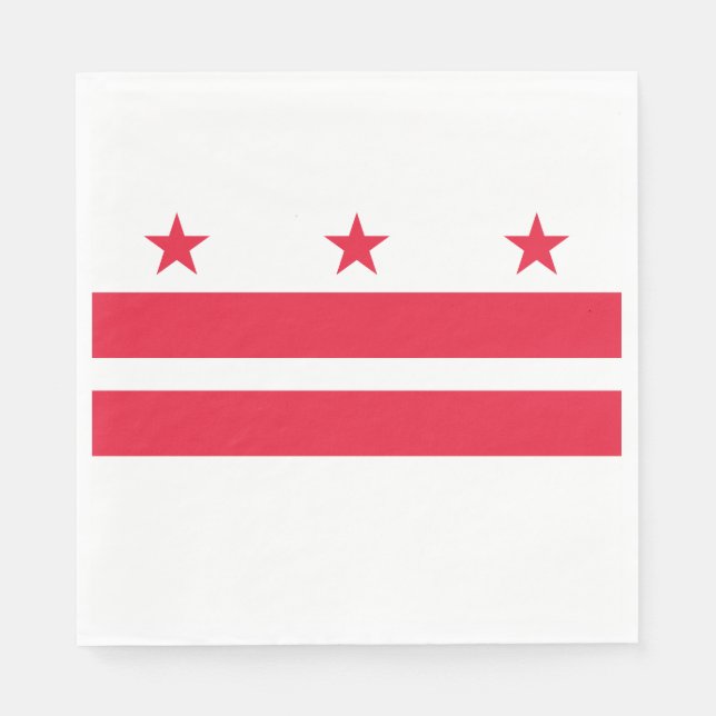 Washington DC State Flag Napkins (Front)