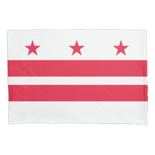 Washington DC State Flag Pillow Case