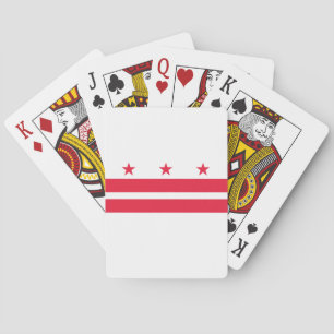 Washington DC State Flag Poker Cards