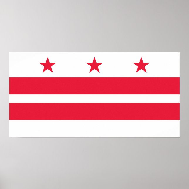 Washington DC State Flag Poster (Front)