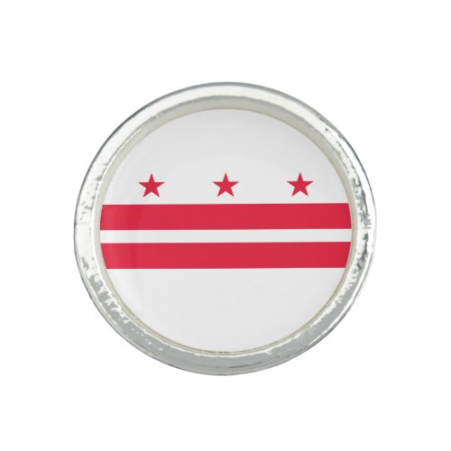 Washington DC State Flag Ring