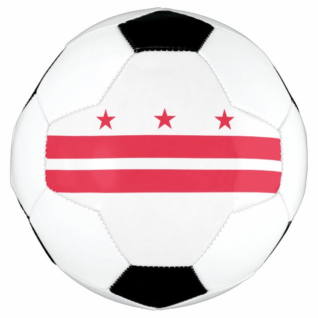 Washington DC State Flag Soccer Ball (Front)