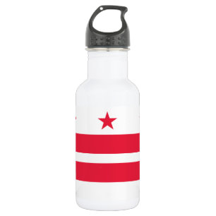 Washington DC State Flag Stainless Steel Water Bottle