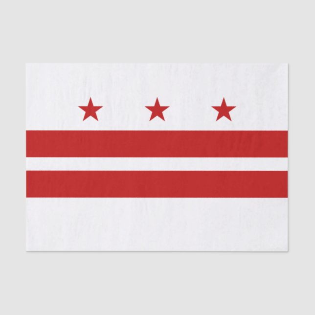 Washington DC State Flag Tissue Paper (Front)