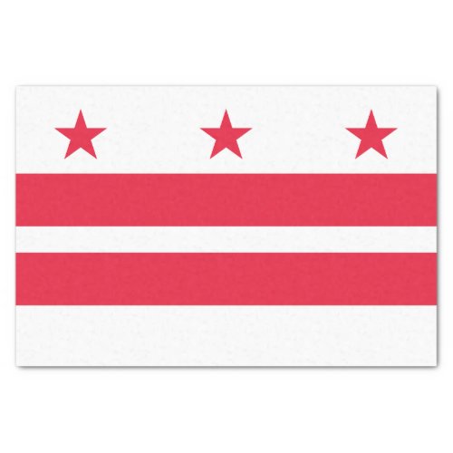 Washington DC State Flag Tissue Paper