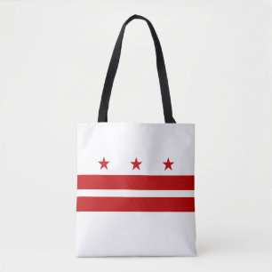 Washington DC State Flag Tote Bag