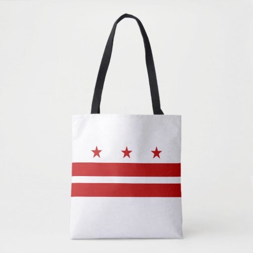 Washington DC State Flag Tote Bag