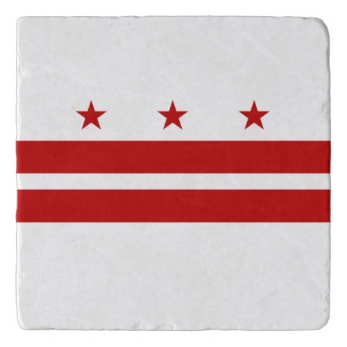 Washington DC State Flag Trivet