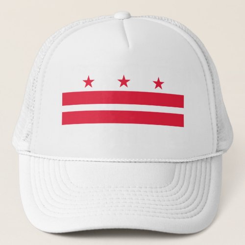 Washington DC State Flag Trucker Hat