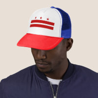 Mesh Style Flag of The District of Columbia Baseball Cap for Men