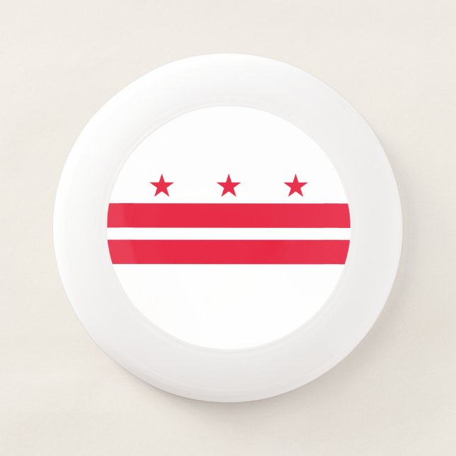 Washington DC State Flag Wham-O Frisbee (Front)