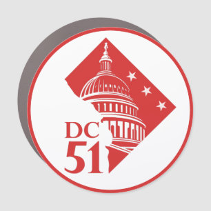 Washington Dc statehood Car Magnet