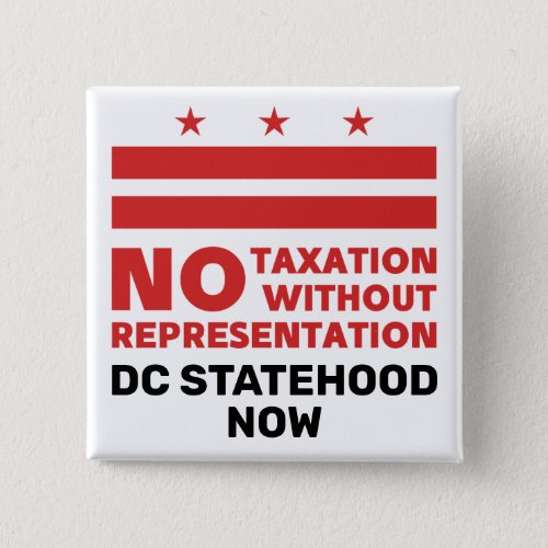 Washington DC statehood NOW pin Button