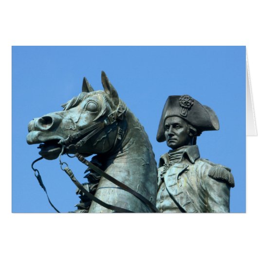 Washington, DC, statue of General George Cards (Front Horizontal)