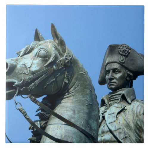 Washington DC statue of General George Ceramic Tile