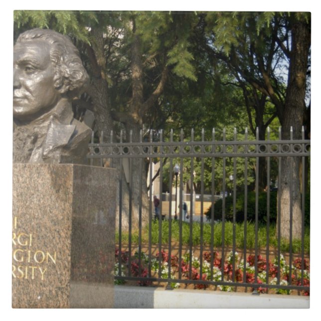 Washington, DC, statue of George Washington, The Ceramic Tile (Front)