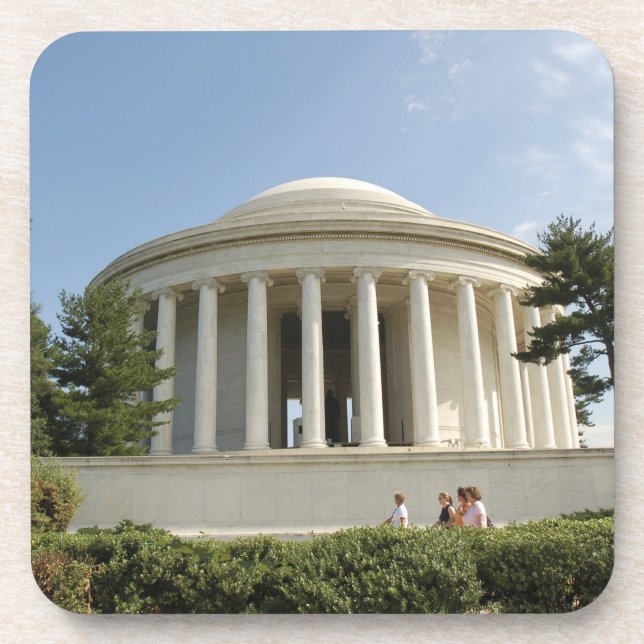 Washington, DC. Thomas Jefferson Memorial Drink Coaster (Front)