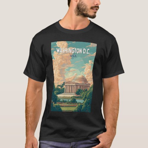 Washington DC Thomas Jefferson Memorial Travel Art