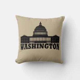 washington dc throw pillow