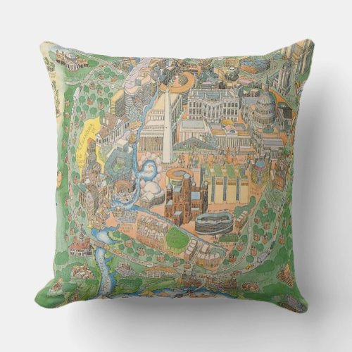 Washington DC Throw Pillow