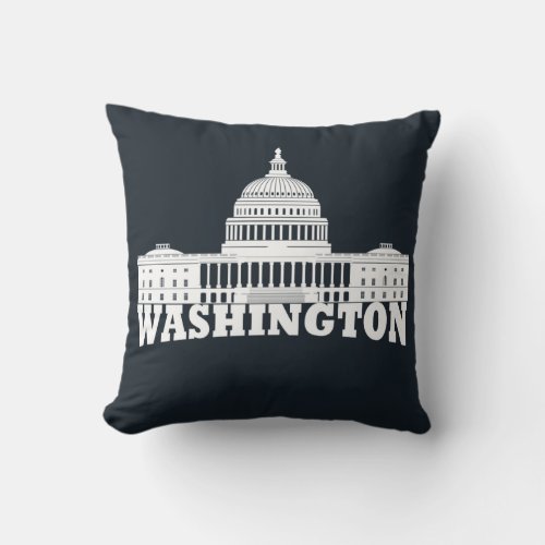 washington dc throw pillow