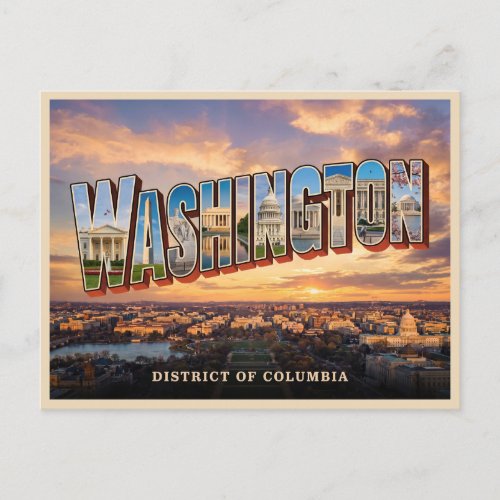Washington Dc Travel Postcard