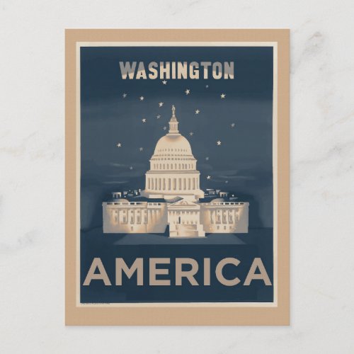 Washington DC Travel Postcard