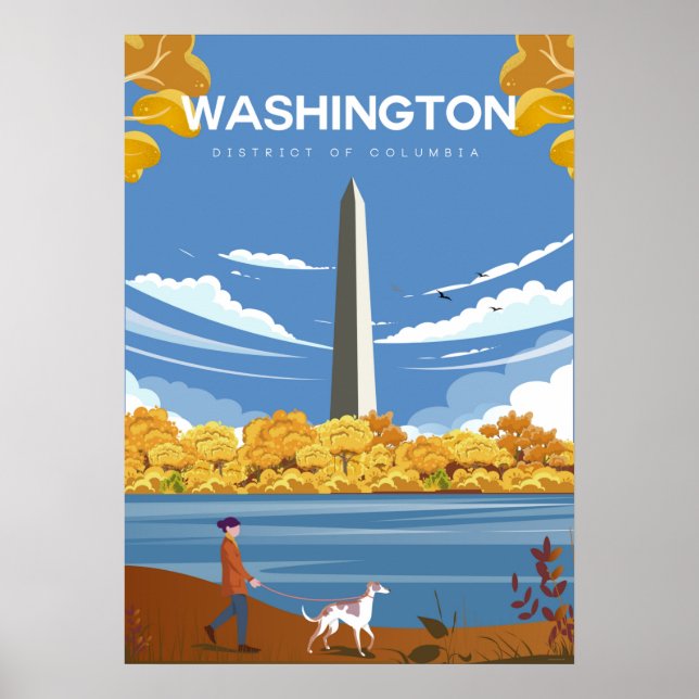 Washington Dc travel poster (Front)