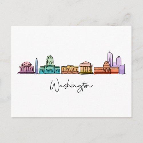 Washington DC Two Postcard