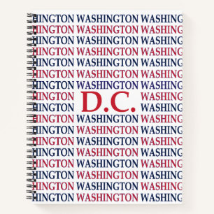 Washington DC Typography Notebook