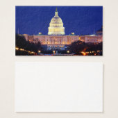 Washington DC United States Capitol at Dusk (Front & Back)