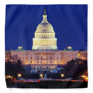 Washington DC United States Capitol at Dusk Bandana