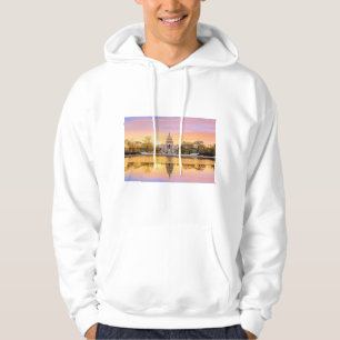 Washington DC US Capitol Building Sunset Reflectio Hoodie