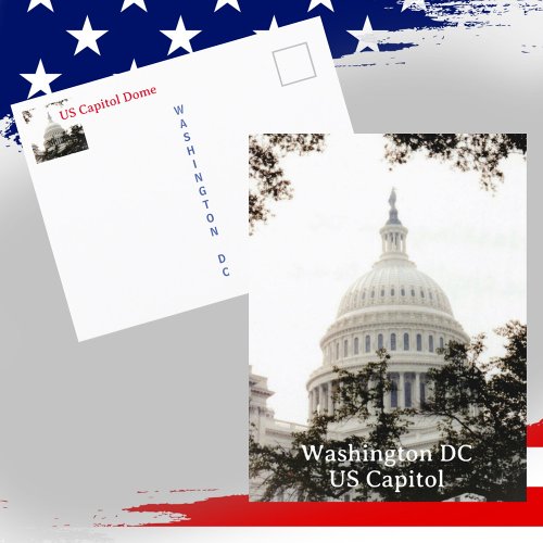 Washington DC US Capitol Dome Photographic Postcard