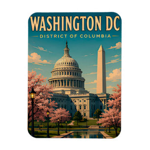 Washington DC USA Landmark Souvenir Magnet
