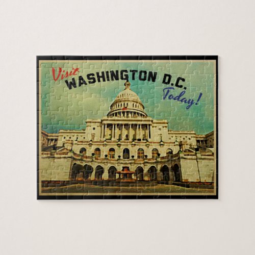 Washington DC Vintage Jigsaw Puzzle
