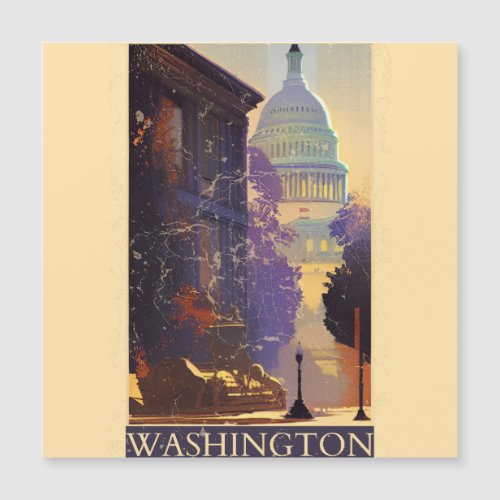 Washington DC vintage poster 