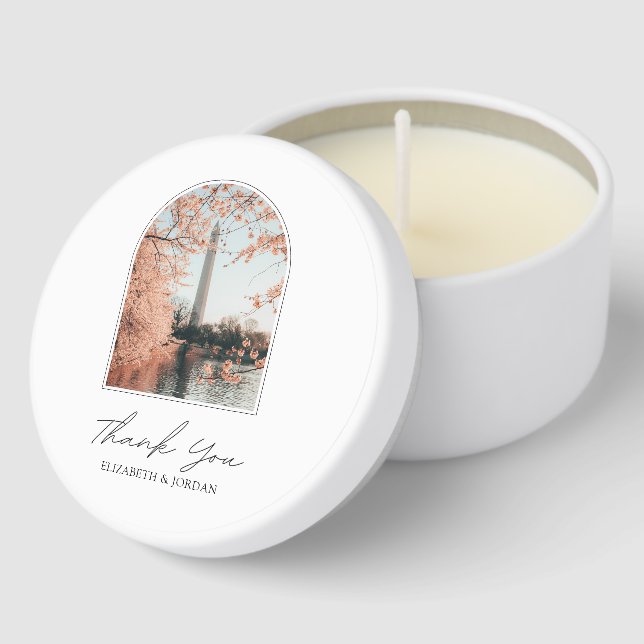 Washington DC Wedding Favor Thank You Candles (Corner)