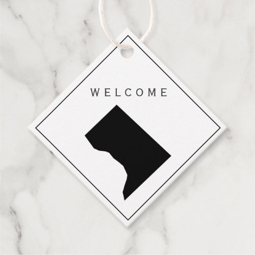 Washington DC  Welcome Bag Gift Tag for Wedding